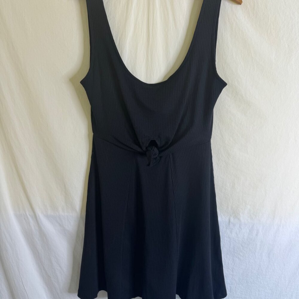 NWT L*Space Topanga Dress Black Front Tie Size M  *